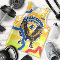 Personalized Ecuador Football Condor Mascot Men Tank Top Golden Wings of La Tri