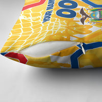Personalized Ecuador Football Condor Mascot Pillow Cover Golden Wings of La Tri