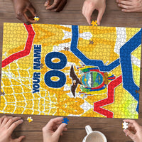Personalized Ecuador Football Condor Mascot Puzzle Golden Wings of La Tri