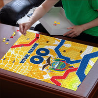 Personalized Ecuador Football Condor Mascot Puzzle Golden Wings of La Tri