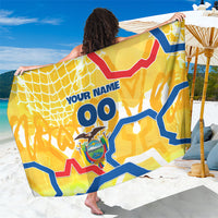 Personalized Ecuador Football Condor Mascot Sarong Golden Wings of La Tri