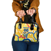 Personalized Ecuador Football Condor Mascot Shoulder Handbag Golden Wings of La Tri