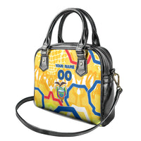 Personalized Ecuador Football Condor Mascot Shoulder Handbag Golden Wings of La Tri