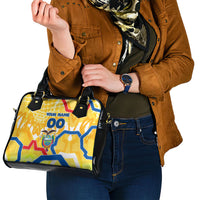 Personalized Ecuador Football Condor Mascot Shoulder Handbag Golden Wings of La Tri