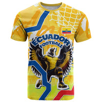 Personalized Ecuador Football Condor Mascot T Shirt Golden Wings of La Tri