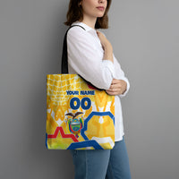 Personalized Ecuador Football Condor Mascot Tote Bag Golden Wings of La Tri