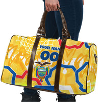 Personalized Ecuador Football Condor Mascot Travel Bag Golden Wings of La Tri
