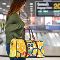 Personalized Ecuador Football Condor Mascot Travel Bag Golden Wings of La Tri