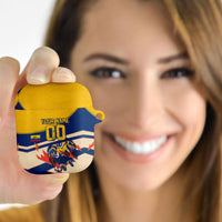 Personalized Ecuador Football AirPods Case Condor Vintage Grunge National Pride Soccer Mascot