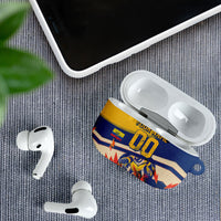 Personalized Ecuador Football AirPods Case Condor Vintage Grunge National Pride Soccer Mascot