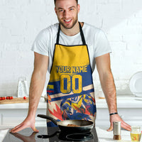 Personalized Ecuador Football Apron Condor Vintage Grunge National Pride Soccer Mascot