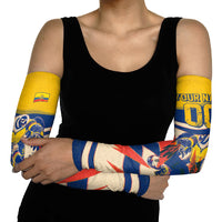 Personalized Ecuador Football Arm Sleeves Condor Vintage Grunge National Pride Soccer Mascot