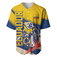 Personalized Ecuador Football Baseball Jersey Condor Vintage Grunge National Pride Soccer Mascot