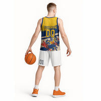 Personalized Ecuador Football Basketball Jersey Condor Vintage Grunge National Pride Soccer Mascot