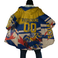 Personalized Ecuador Football Cloak Condor Vintage Grunge National Pride Soccer Mascot