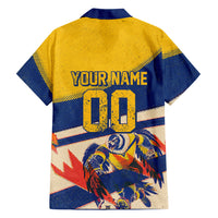 Personalized Ecuador Football Hawaiian Shirt Condor Vintage Grunge National Pride Soccer Mascot