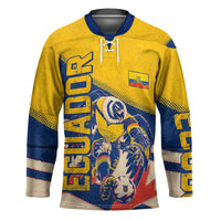 Personalized Ecuador Football Hockey Jersey Condor Vintage Grunge National Pride Soccer Mascot