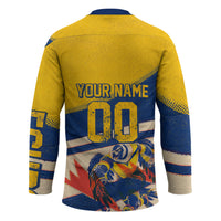 Personalized Ecuador Football Hockey Jersey Condor Vintage Grunge National Pride Soccer Mascot