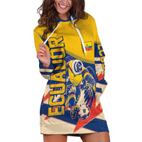 Personalized Ecuador Football Hoodie Dress Condor Vintage Grunge National Pride Soccer Mascot