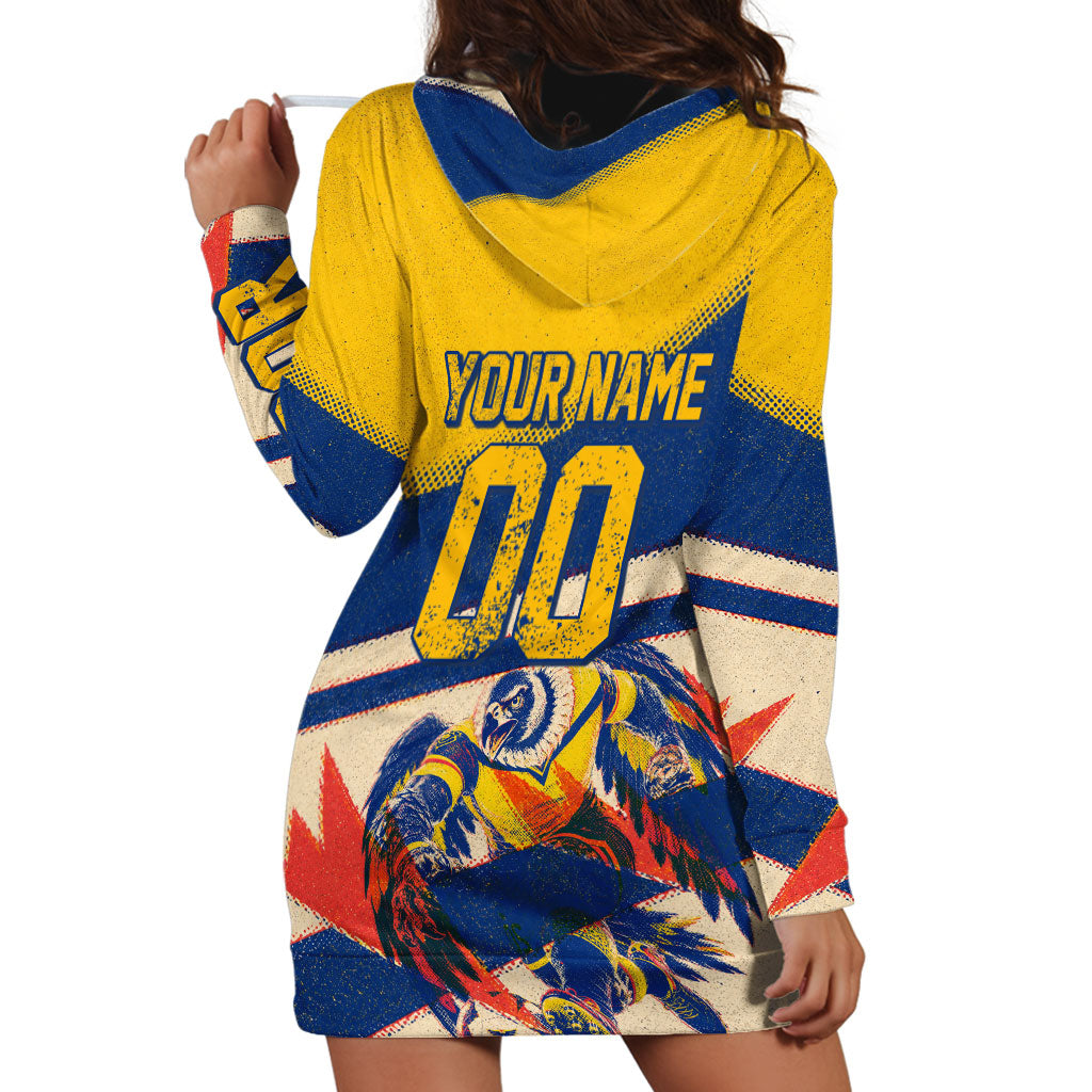 Personalized Ecuador Football Hoodie Dress Condor Vintage Grunge National Pride Soccer Mascot