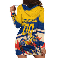 Personalized Ecuador Football Hoodie Dress Condor Vintage Grunge National Pride Soccer Mascot