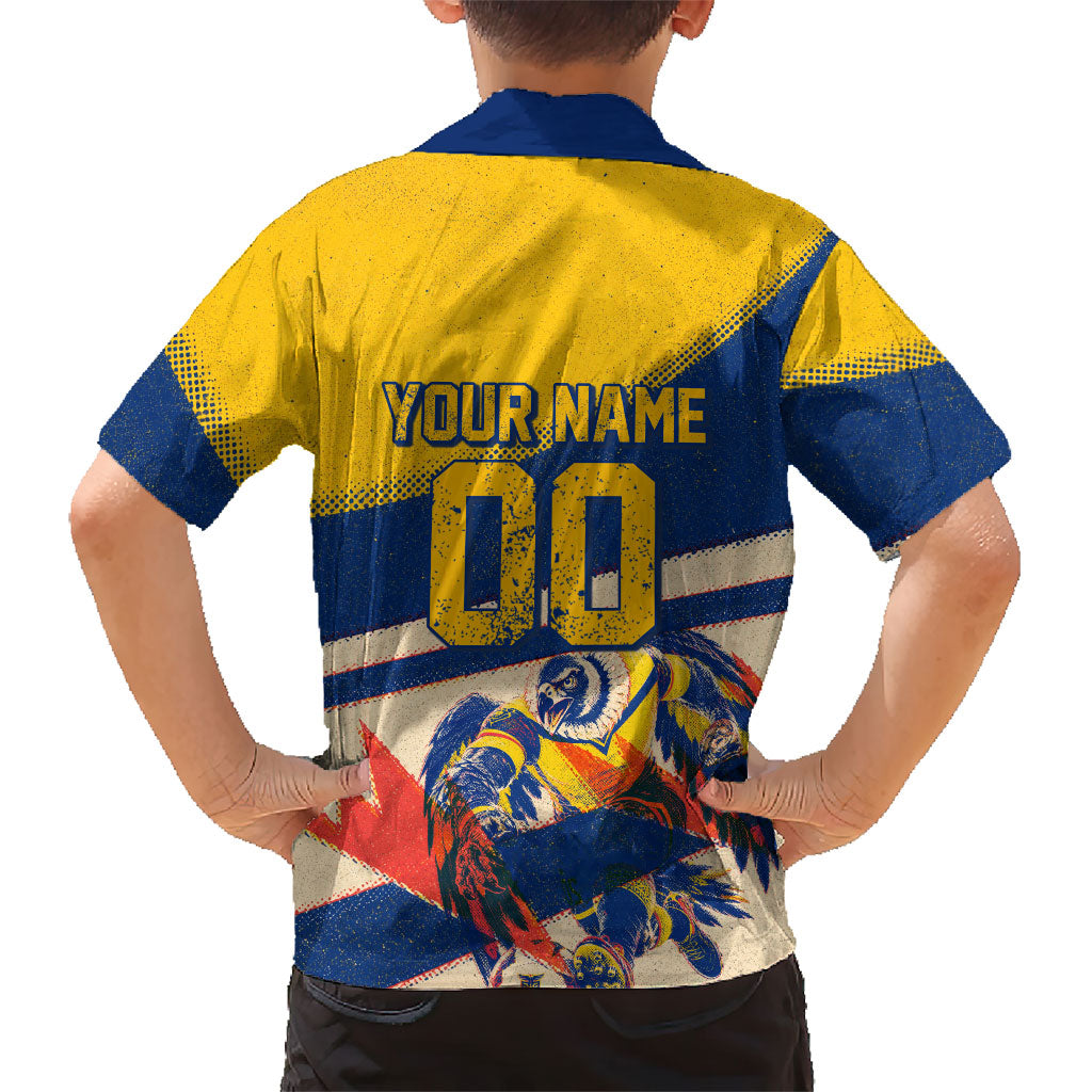 Personalized Ecuador Football Kid Hawaiian Shirt Condor Vintage Grunge National Pride Soccer Mascot