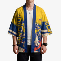 Personalized Ecuador Football Kimono Condor Vintage Grunge National Pride Soccer Mascot