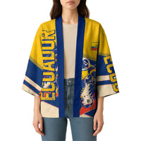 Personalized Ecuador Football Kimono Condor Vintage Grunge National Pride Soccer Mascot