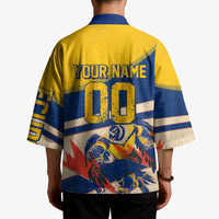 Personalized Ecuador Football Kimono Condor Vintage Grunge National Pride Soccer Mascot