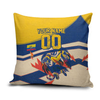 Personalized Ecuador Football Pillow Cover Condor Vintage Grunge National Pride Soccer Mascot