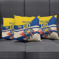 Personalized Ecuador Football Pillow Cover Condor Vintage Grunge National Pride Soccer Mascot