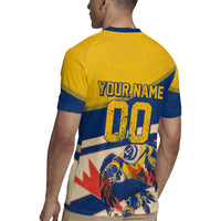 Personalized Ecuador Football Rugby Jersey Condor Vintage Grunge National Pride Soccer Mascot