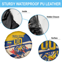 Personalized Ecuador Football Spare Tire Cover Condor Vintage Grunge National Pride Soccer Mascot