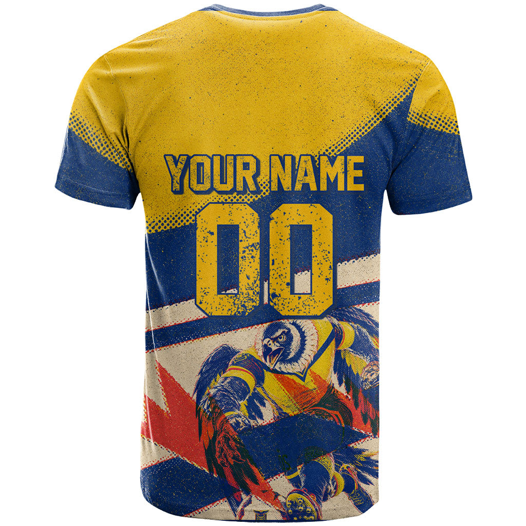 Personalized Ecuador Football T Shirt Condor Vintage Grunge National Pride Soccer Mascot