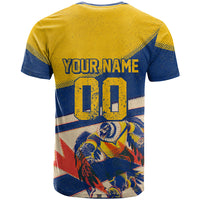 Personalized Ecuador Football T Shirt Condor Vintage Grunge National Pride Soccer Mascot