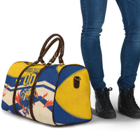 Personalized Ecuador Football Travel Bag Condor Vintage Grunge National Pride Soccer Mascot