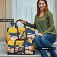 Personalized Ecuador Football Travel Bag Condor Vintage Grunge National Pride Soccer Mascot