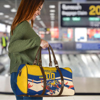 Personalized Ecuador Football Travel Bag Condor Vintage Grunge National Pride Soccer Mascot