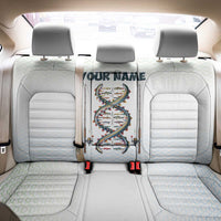 Fishing DNA Back Car Seat Cover Colorful Fish Illustrations on White Scale For Fisherman - Wonder Print Shop