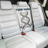 Fishing DNA Back Car Seat Cover Colorful Fish Illustrations on White Scale For Fisherman - Wonder Print Shop