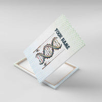 Fishing DNA Canvas Wall Art Colorful Fish Illustrations on White Scale For Fisherman - Wonder Print Shop