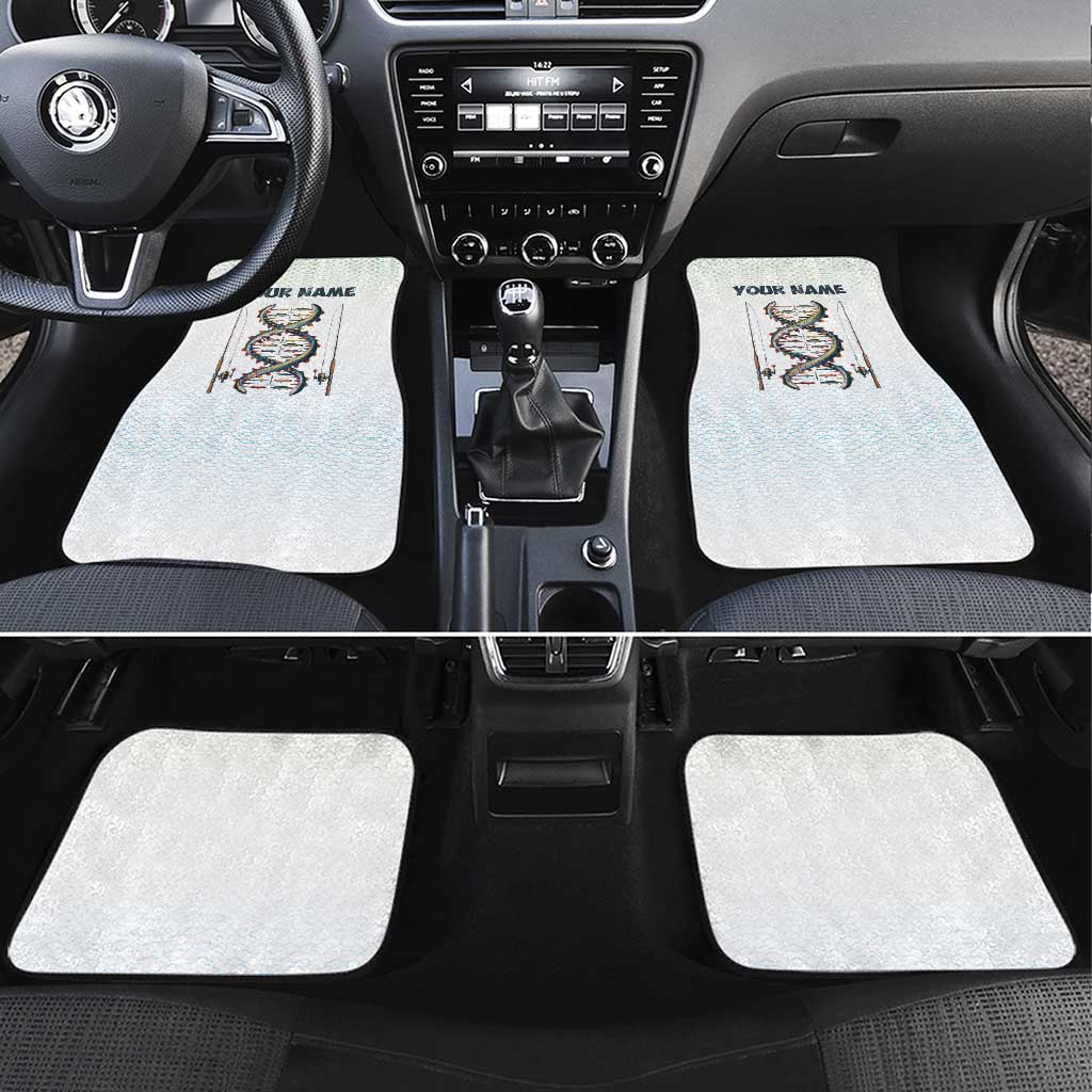 Fishing DNA Car Mats Colorful Fish Illustrations on White Scale For Fisherman - Wonder Print Shop