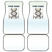 Fishing DNA Car Mats Colorful Fish Illustrations on White Scale For Fisherman - Wonder Print Shop