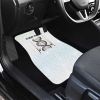 Fishing DNA Car Mats Colorful Fish Illustrations on White Scale For Fisherman - Wonder Print Shop
