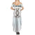 Fishing DNA Summer Maxi Dress Colorful Fish Illustrations on White Scale For Fisherman - Wonder Print Shop