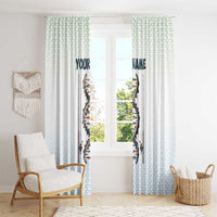 Fishing DNA Window Curtain Colorful Fish Illustrations on White Scale For Fisherman - Wonder Print Shop