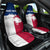 Custom Texas Fishing Car Seat Cover Hooked Fish Graphic - Red White and Blue Theme - Wonder Print Shop