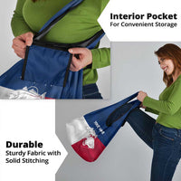 Custom Texas Fishing Grocery Bag Hooked Fish Graphic - Red White and Blue Theme - Wonder Print Shop