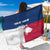 Custom Texas Fishing Sarong Hooked Fish Graphic - Red White and Blue Theme - Wonder Print Shop