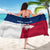 Custom Texas Fishing Sarong Hooked Fish Graphic - Red White and Blue Theme - Wonder Print Shop
